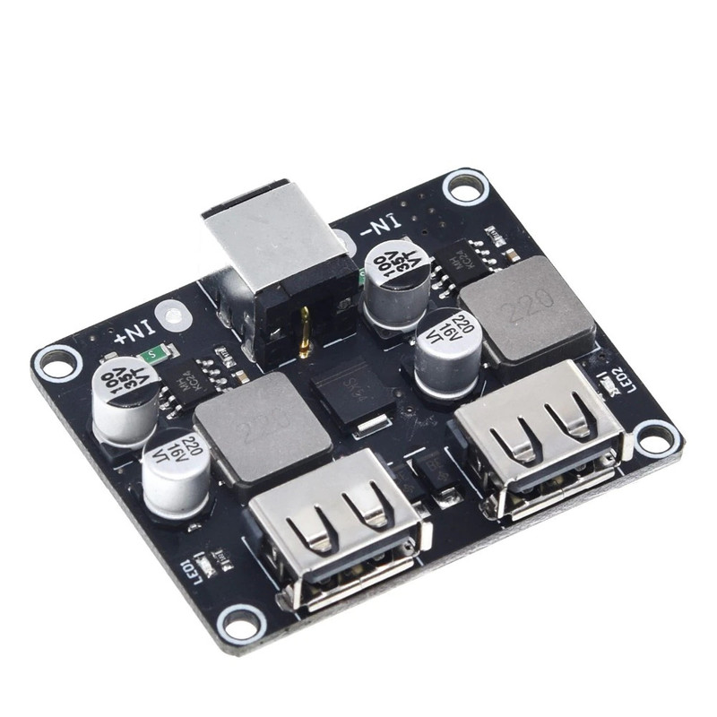 ماژول کاهنده  فست شارژ QC3.0 با توان 24 وات دو خروجی